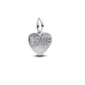 Charm Dije Grabable Corazón Amor Plateado