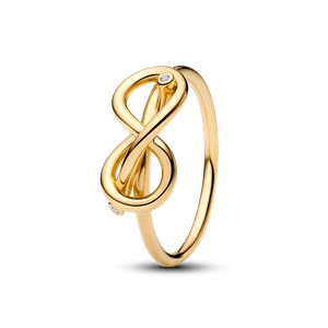 Anillo Nudo Infinito Dorado