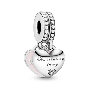 Charm Colgante Corazones De Madre E Hija