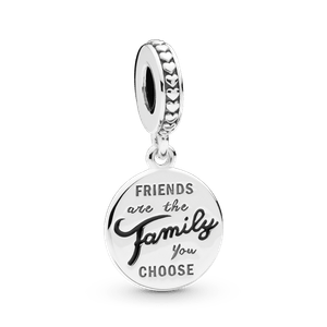 Charm PANDORA Colgante De Ley Los Amigos Son Familia
