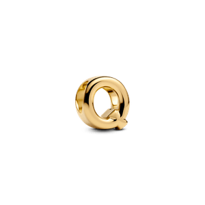 Charm Dorado Alfabeto Letra Q