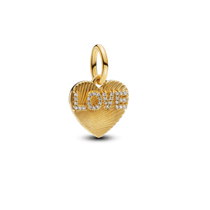 Charm Dije Grabable Corazón Amor Dorado