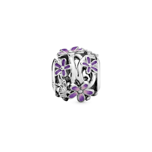 Charm calado Margarita morada