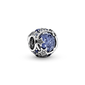 Charm Estrellas Brillantes Azul Celestial