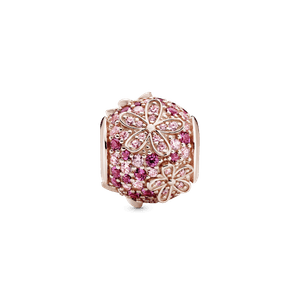 Charm Margaritas de Pavé Rosa