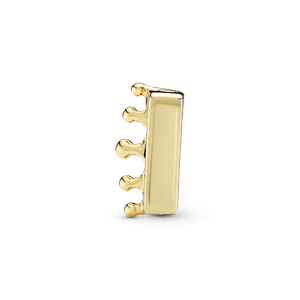 Charm Sujetador Corona Recubrimiento en Oro de 14k