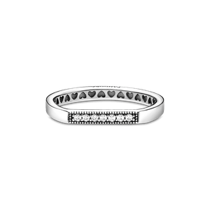 Anillo apilable Barra resplandeciente