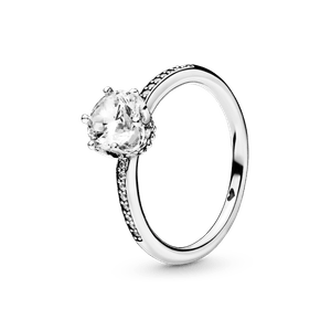 Anillo de Corona deslumbrante transparente