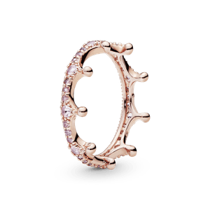 Anillo Corona Encantada Recubrimiento en Oro Rosa de 14k
