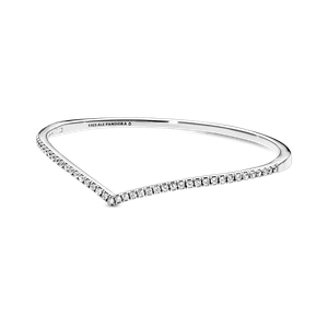 Brazalete rígido Hueso de los deseos deslumbrante