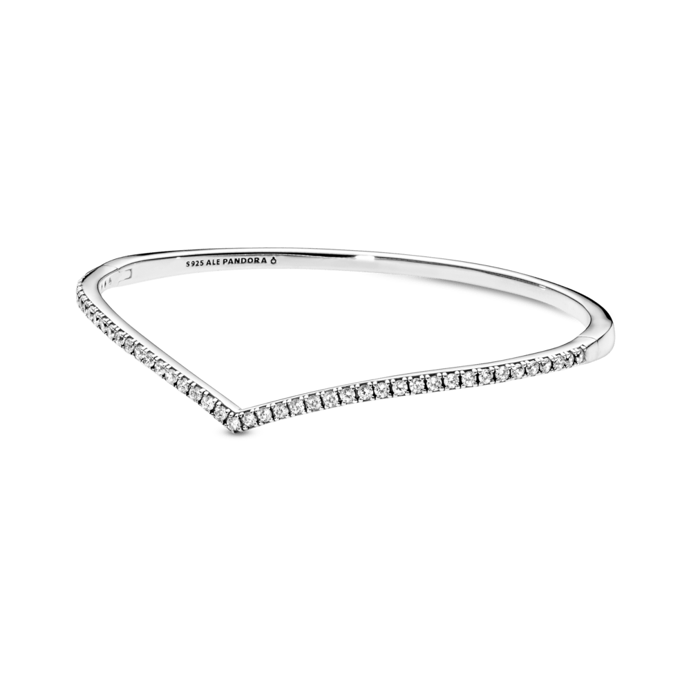 Brazalete rígido Hueso de los deseos deslumbrante