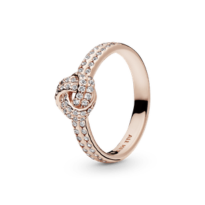 Anillo Nudo reluciente Recubrimiento en Oro Rosa de 14k
