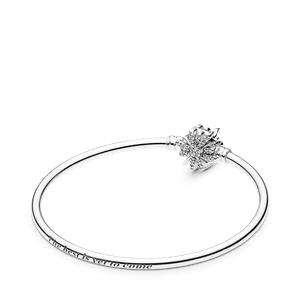 Brazalete Moments Silver Bangle Fireworks Clasp