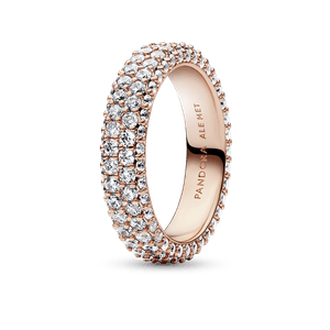 Anillo Hilera de pavé doble de Pandora Timeless