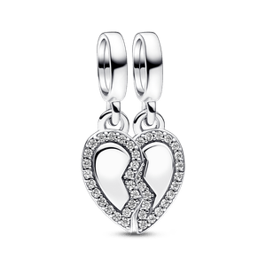 Charm Colgante Divisible Corazón Amistad Pandora