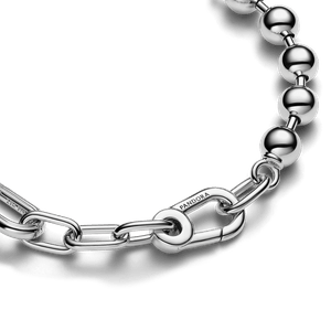 Brazalete de Eslabones Link y Cuentas Metálicas Pandora ME Pandora Plata Esterlina