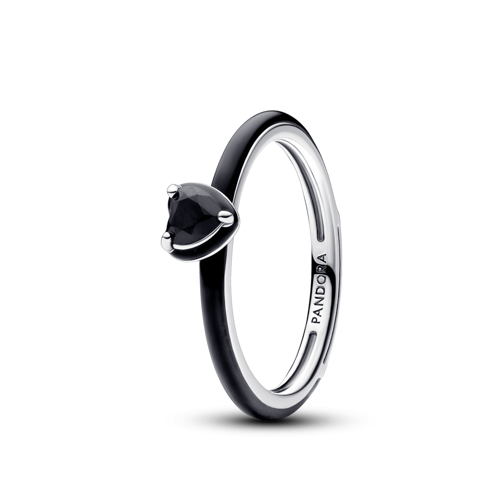Anillo Pandora ME Corazón Chakra Negro