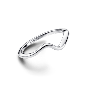 Anillo Ola Pulida Plata