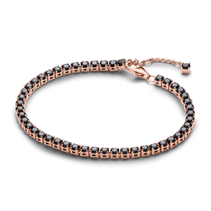 Brazalete de Tenis Brillante Negra