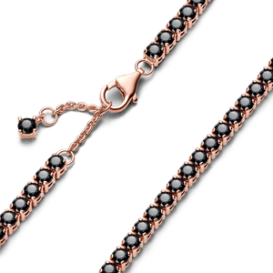 Brazalete de Tenis Brillante Negra