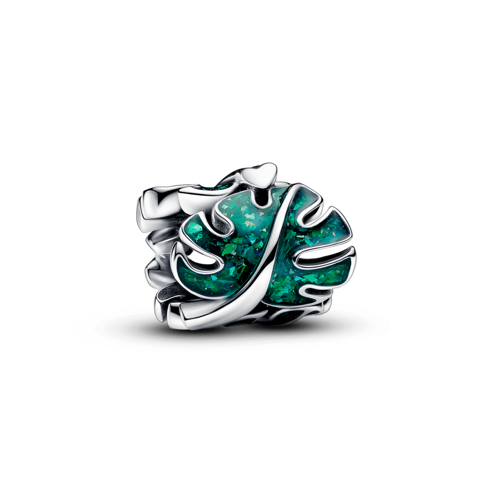 Charm Hojas de Monstera Verdes