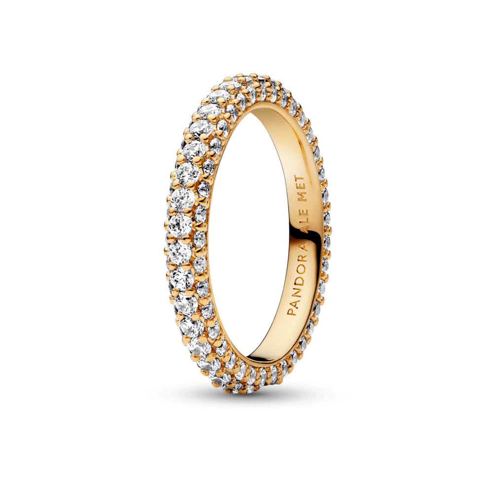 Anillo Fila en Pavé