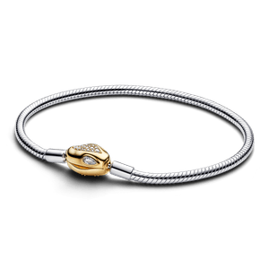 Brazalete Pandora Moments Cadena y Cierre de Serpiente