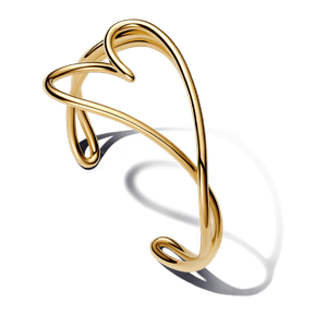 Brazalete Rígido Corazón Forma Orgánica