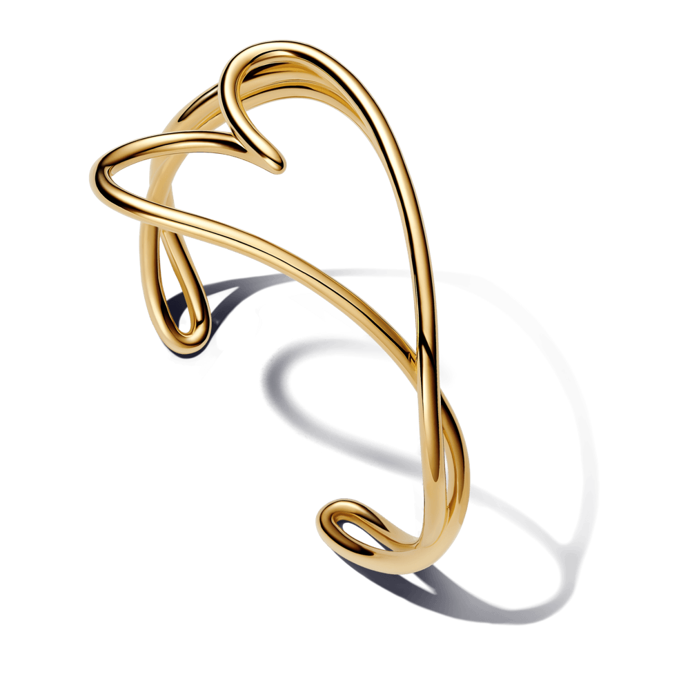 Brazalete Rígido Corazón Forma Orgánica