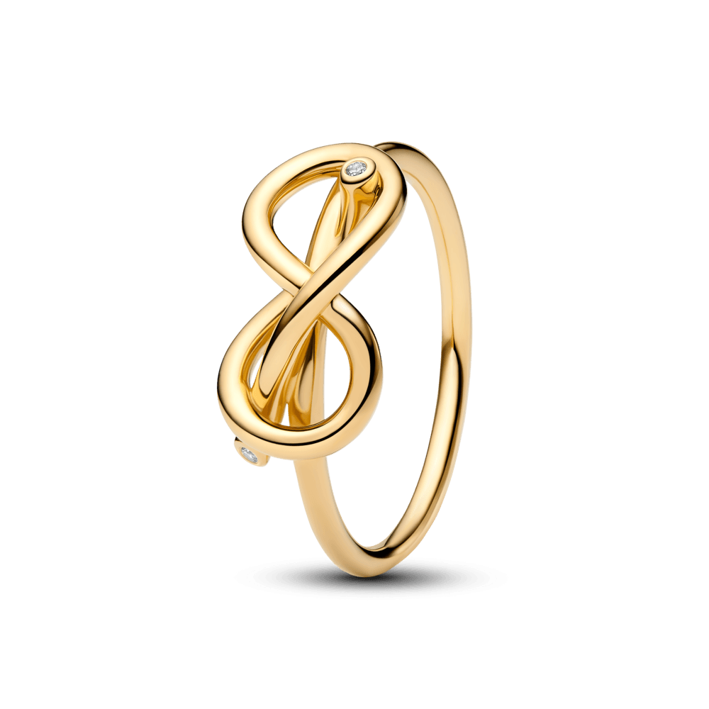 Anillo Nudo Infinito Dorado