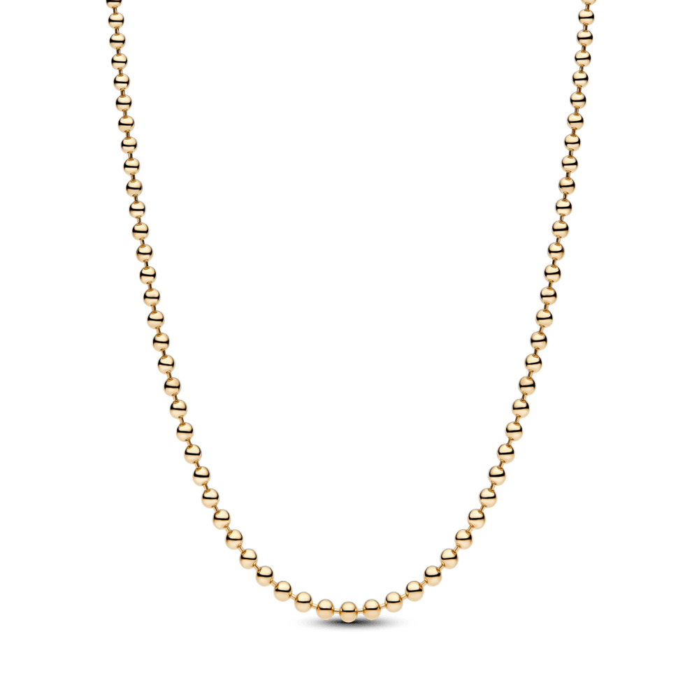 Collar Cadena de Bolas Dorado