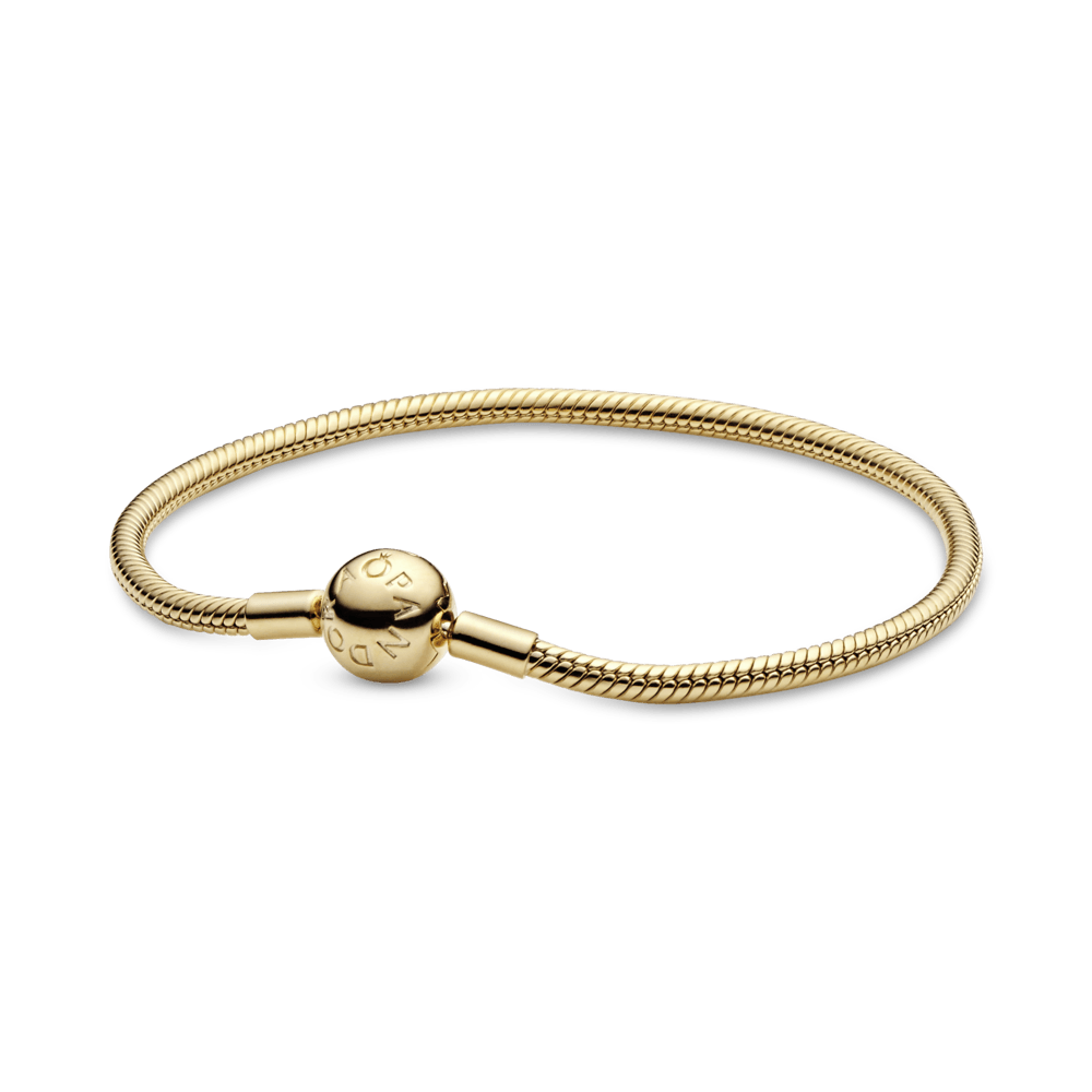 Brazalete cadena de serpiente Pandora Moments Recubrimiento en Oro de 14k